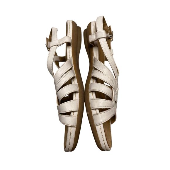 Yuu White Strappy Woven Sandals Womens Size 6.5 M Flat Casual Summer Shoes Beach - Picture 3 of 10